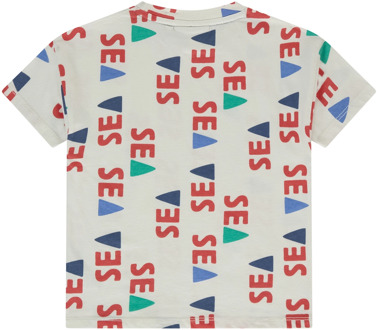 jongens t-shirt Ecru - 122