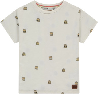 jongens t-shirt Ecru - 128