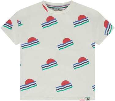 jongens t-shirt Ecru - 134