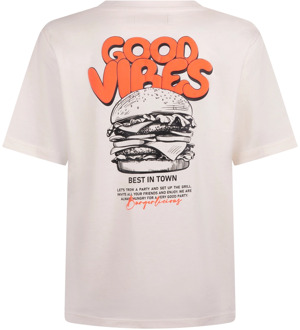 jongens t-shirt Ecru - 152-158