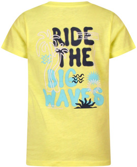 jongens t-shirt Fel geel - 128-134