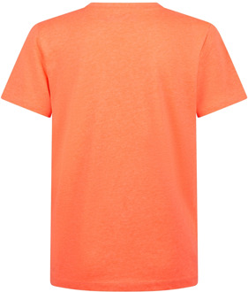 jongens t-shirt Fel oranje - 104-110