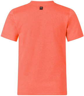 jongens t-shirt Fel oranje - 104-110