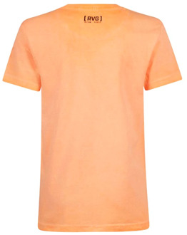 jongens t-shirt Fel oranje - 116-122