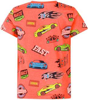 jongens t-shirt Fel oranje - 116-122