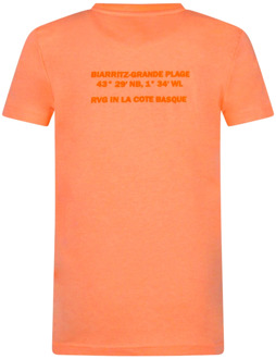 jongens t-shirt Fel oranje - 164-170