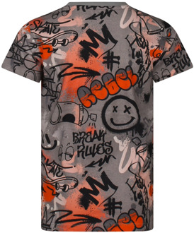 jongens t-shirt Grijs - 104-110