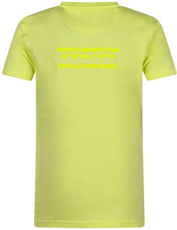 jongens t-shirt Lime - 128-134