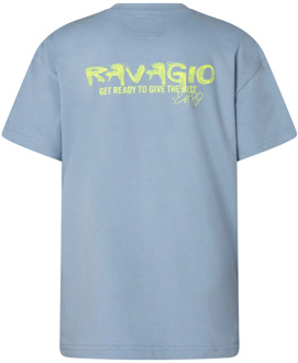 jongens t-shirt Pastel blue - 116-122