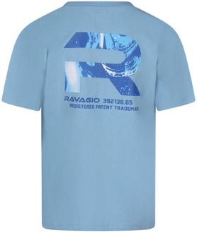jongens t-shirt Pastel blue - 128-134