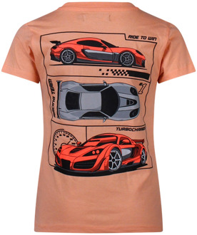 jongens t-shirt Perzik - 128-134