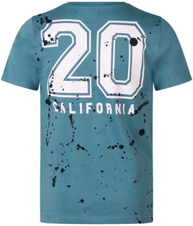 jongens t-shirt Petrol - 116-122