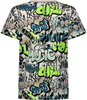 jongens t-shirt Petrol - 128-134