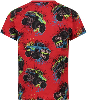 jongens t-shirt Rood - 140-146