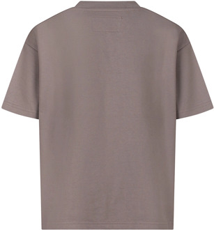 jongens t-shirt Taupe - 140-146