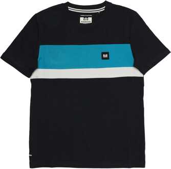 Jongens-T-shirt Weekend Overtreder Junior Kruiswoordraadsel in Navy - maat 6J / 116cm