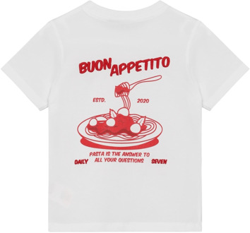 jongens t-shirt Wit - 98