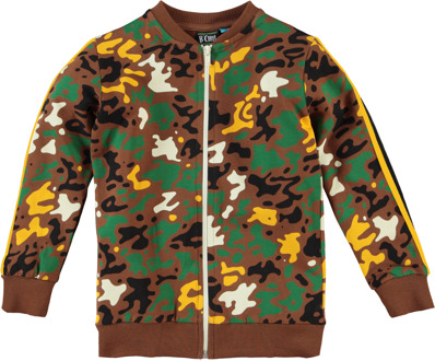 Jongens vest milan aop camo Bruin - 98