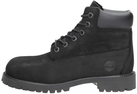 Jongens Veterboots 6inch Premium - Zwart - Maat 34