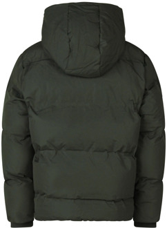 jongens winterjas Donker groen - 164-170