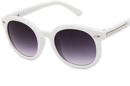 Jongens Zonnebril Classic Brand Plein Frame Childrene Zonnebril Anti-Uv Goggle Kids Brillen Voor Meisjes Gafas wit