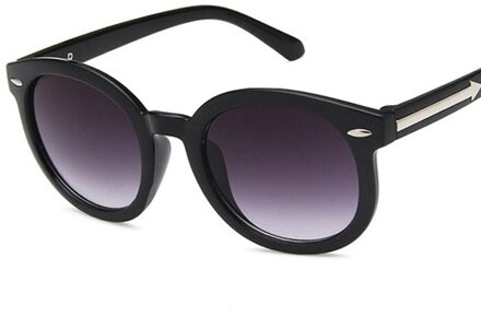 Jongens Zonnebril Classic Brand Plein Frame Childrene Zonnebril Anti-Uv Goggle Kids Brillen Voor Meisjes Gafas Zwart