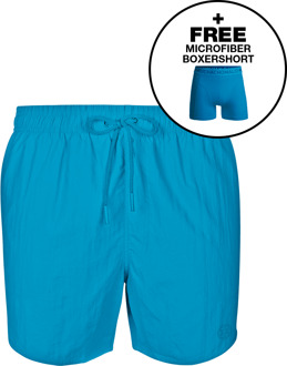 Jongens Zwembroek Blauw + Gratis Microfiber boxershort