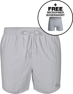 Jongens Zwembroek Grijs + Gratis Microfiber boxershort
