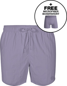 Jongens Zwembroek Paars + Gratis Microfiber boxershort