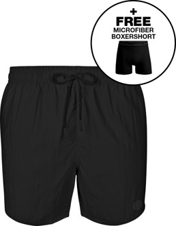 Jongens Zwembroek Zwart + Gratis Microfiber boxershort