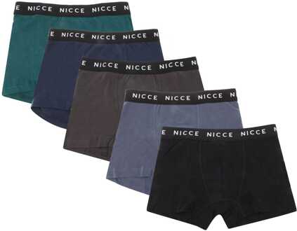 Jongensboxershort NICCE Virto 5 Pack in Multi kleur - maat 7-8J / 122-128cm Veelkleurig