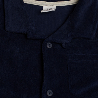Jongenshemd met korte mouwen van pluche 856547 Blauw - 3J / 98cm