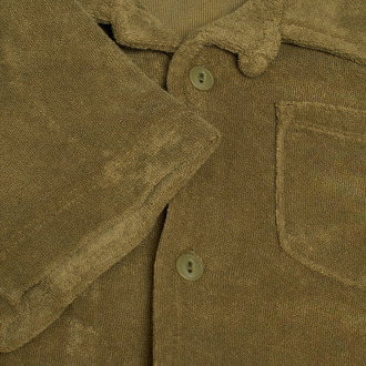 Jongenshemd met korte mouwen van pluche 856547 Groen