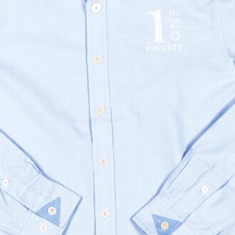 Jongenshemd met lange mouwen en reverskraag HK301005 Blauw