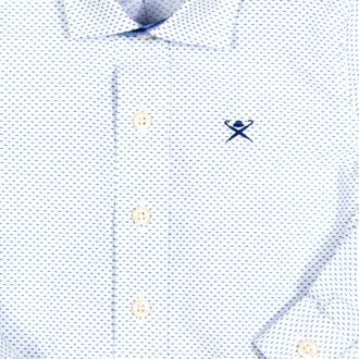 Jongenshemd met lange mouwen en reverskraag HK301027 Wit - 3-4J / 98-104cm