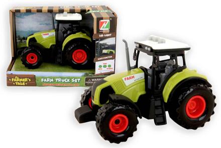 jonotoys Tractor Farm Led Jongens 14 Cm Groen/zwart