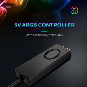 Jonsbo 5V 3Pin ARGB Controller SATA Power Supply Manual Adjustment Controller for Chassis Fan Light Bar Water-cooled Radiator