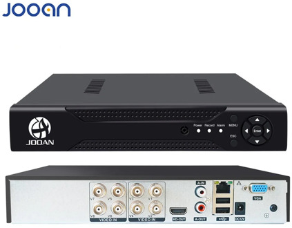 JOOAN 8CH 1080N CCTV AHD DVR QR Code Scan Quick Access, Smartphone , PC Easy Remote Access h.264 Digital Video Recorder