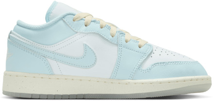 Jordan 1 Low Kindersneakers - Blauw - Maat 38.5 - Leer Blue