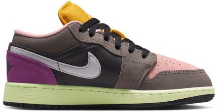 Jordan 1 Low Kindersneakers - Grijs - Maat 35.5 - Mesh/Synthetisch Grey