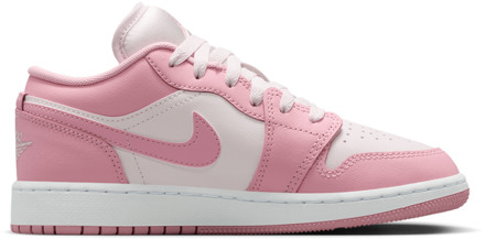 Jordan 1 Low Kindersneakers - Rood - Maat 36 - Mesh/Synthetisch Red