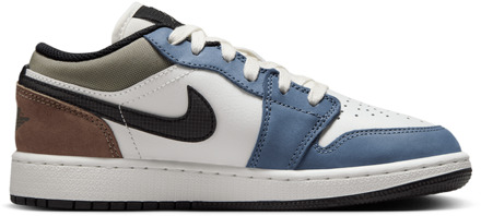 Jordan 1 Low Kindersneakers - Wit - Maat 38.5 - Leer White