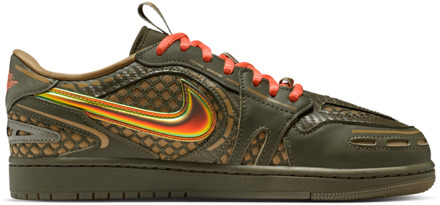 Jordan 1 Low Sneakers Dames - Bruin - Maat 38 - Mesh/Synthetisch Brown