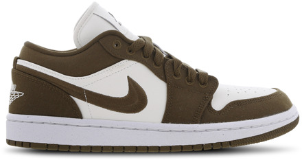 Jordan 1 Low Sneakers Dames - Groen - Maat 42 - Leer, Synthetisch Green