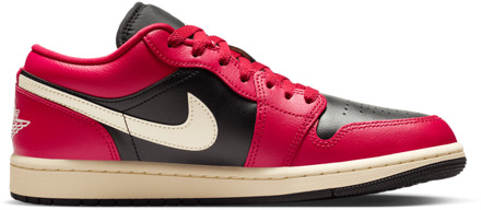 Jordan 1 Low Sneakers Dames - Rood - Maat 38 - Mesh/Synthetisch Red