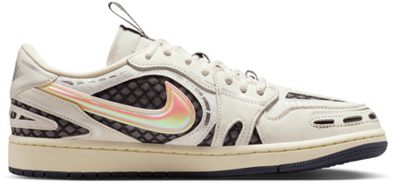 Jordan 1 Low Sneakers Dames - Wit - Maat 40.5 - Mesh/Synthetisch White
