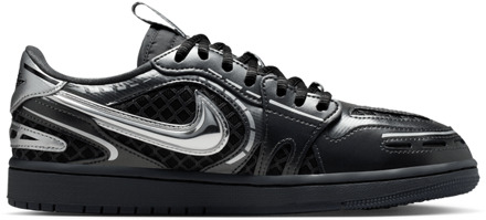 Jordan 1 Low Sneakers Dames - Zwart - Maat 38.5 - Mesh/Synthetisch Black