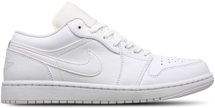 Jordan 1 Low Sneakers Heren - Wit - Maat 45 - Leer White