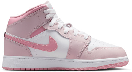 Jordan 1 Mid Kindersneakers - Roze - Maat 36.5 - Textil Pink