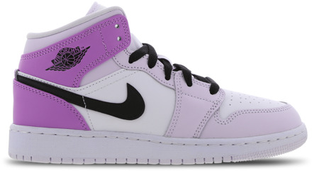 Jordan 1 Mid Kindersneakers - Roze - Maat 40 - Textil, Leer Pink